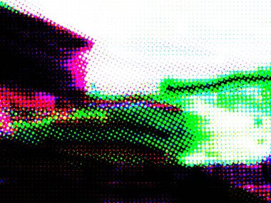 Dijital efektler. Geometrik soyut arkaplan. Renkli desen. Benzersiz bir doku. Şenlik dekorasyonu. Poster, broşür, el ilanı ve kart için yaratıcı grafik tasarımı. Ağ, kumaş ve örtü için arkaplan.