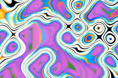 Dijital efektler. Çok renkli soyut arkaplan. Renkli desen. Poster, broşür, el ilanı ve kart için yaratıcı grafik tasarımı. Eşsiz duvar kâğıdı. Ağ, kumaş ve not defteri kapağı için arkaplan.