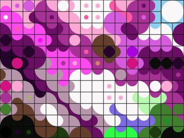 Dijital efektler. Geometrik soyut arkaplan. Renkli desen. Benzersiz bir doku. Şenlik dekorasyonu. Poster, broşür, el ilanı ve kart için yaratıcı grafik tasarımı. Ağ, kumaş ve örtü için arkaplan.