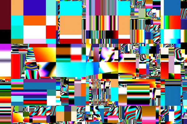 Digitale Effecten Meerkleurige Abstracte Achtergrond Kleurrijk Patroon Creatief Grafisch Ontwerp — Stockfoto