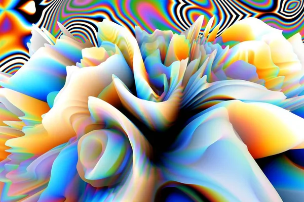 Çok renkli soyut arkaplan. Renkli desen. Dijital efektler. Poster, broşür, el ilanı ve kart için yaratıcı grafik tasarımı. Eşsiz duvar kâğıdı. Ağ, kumaş ve not defteri kapağı için arkaplan.