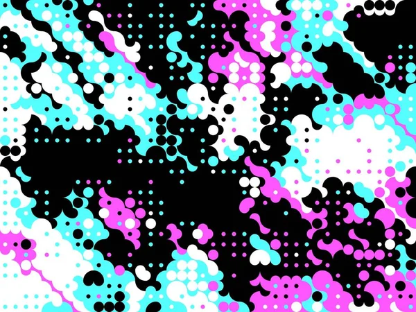 Efeitos Digitais Fundo Geométrico Abstrato Padrão Colorido Textura Única Decoração — Fotografia de Stock