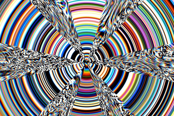 Efeitos Digitais Fundo Abstrato Multicolorido Padrão Colorido Design Gráfico Criativo — Fotografia de Stock