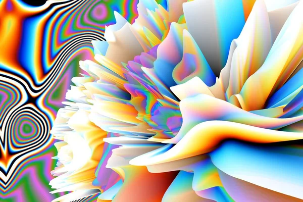 Digitale Effecten Meerkleurige Abstracte Achtergrond Kleurrijk Patroon Creatief Grafisch Ontwerp — Stockfoto