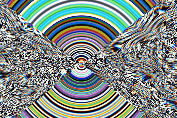 Efeitos Digitais Fundo Abstrato Multicolorido Padrão Colorido Design Gráfico Criativo — Fotografia de Stock