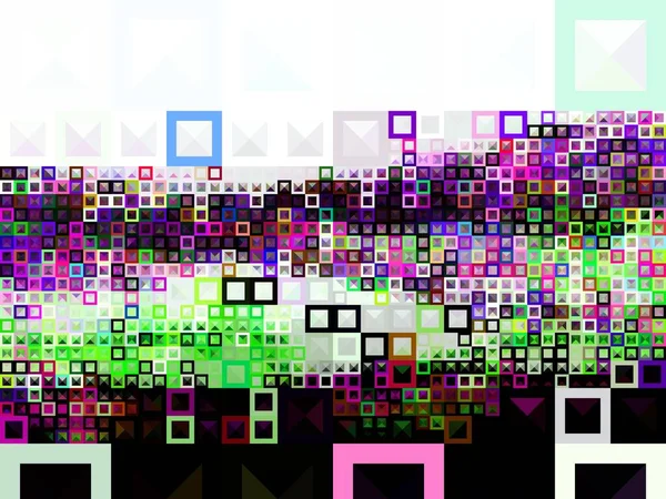Digitala Effekter Geometrisk Abstrakt Bakgrund Färgstarkt Mönster Unik Konsistens Festlig — Stockfoto