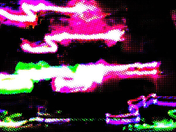 Цифровой Эффект Геометрический Абстрактный Фон Красочный Рисунок Уникальная Текстура Праздничное — стоковое фото