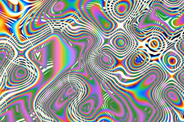 Dijital efektler. Geometrik soyut arkaplan. Renkli desen. Benzersiz bir doku. Şenlik dekorasyonu. Poster, broşür, el ilanı ve kart için yaratıcı grafik tasarımı. Ağ, kumaş ve örtü için arkaplan.