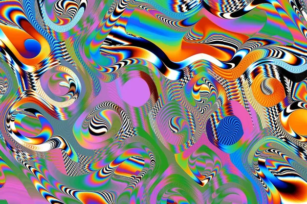 Dijital Efektler Geometrik Soyut Arkaplan Renkli Desen Benzersiz Bir Doku — Stok fotoğraf