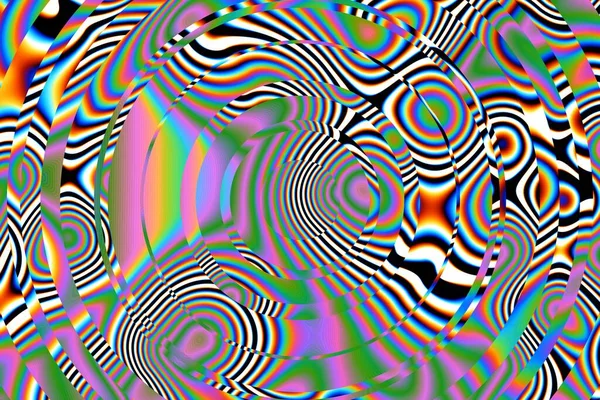 Digitala Effekter Geometrisk Abstrakt Bakgrund Färgstarkt Mönster Unik Konsistens Festlig — Stockfoto