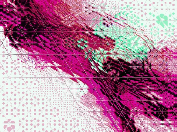 Efekty Cyfrowe Geometryczne Abstrakcyjne Tło Kolorowy Wzór Unikalna Faktura Świąteczna — Zdjęcie stockowe