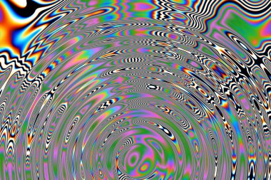 Dijital efektler. Geometrik soyut arkaplan. Renkli desen. Benzersiz bir doku. Şenlik dekorasyonu. Poster, broşür, el ilanı ve kart için yaratıcı grafik tasarımı. Ağ, kumaş ve örtü için arkaplan.