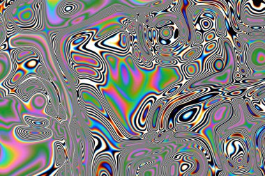 Dijital efektler. Geometrik soyut arkaplan. Renkli desen. Benzersiz bir doku. Şenlik dekorasyonu. Poster, broşür, el ilanı ve kart için yaratıcı grafik tasarımı. Ağ, kumaş ve örtü için arkaplan.