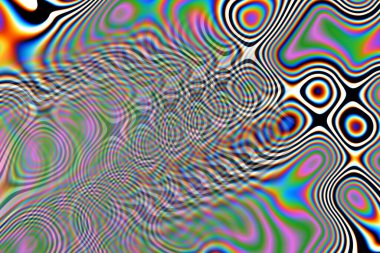 Dijital efektler. Geometrik soyut arkaplan. Renkli desen. Benzersiz bir doku. Şenlik dekorasyonu. Poster, broşür, el ilanı ve kart için yaratıcı grafik tasarımı. Ağ, kumaş ve örtü için arkaplan.