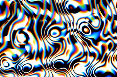 Dijital efektler. Geometrik soyut arkaplan. Renkli desen. Benzersiz bir doku. Şenlik dekorasyonu. Poster, broşür, el ilanı ve kart için yaratıcı grafik tasarımı. Ağ, kumaş ve örtü için arkaplan.