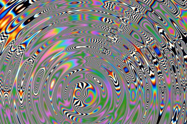 Dijital efektler. Geometrik soyut arkaplan. Renkli desen. Benzersiz bir doku. Şenlik dekorasyonu. Poster, broşür, el ilanı ve kart için yaratıcı grafik tasarımı. Ağ, kumaş ve örtü için arkaplan.