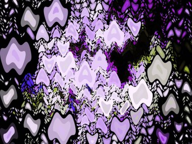 Dijital efektler. Geometrik soyut arkaplan. Renkli desen. Benzersiz bir doku. Şenlik dekorasyonu. Poster, broşür, el ilanı ve kart için yaratıcı grafik tasarımı. Ağ, kumaş ve örtü için arkaplan.