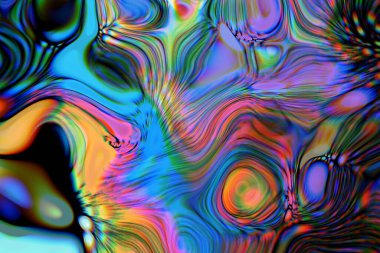 Dijital efektler. Geometrik soyut arkaplan. Renkli desen. Benzersiz bir doku. Şenlik dekorasyonu. Poster, broşür, el ilanı ve kart için yaratıcı grafik tasarımı. Ağ, kumaş ve örtü için arkaplan.