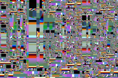 Dijital efektler. Geometrik soyut arkaplan. Renkli desen. Benzersiz bir doku. Şenlik dekorasyonu. Poster, broşür, el ilanı ve kart için yaratıcı grafik tasarımı. Ağ, kumaş ve örtü için arkaplan.