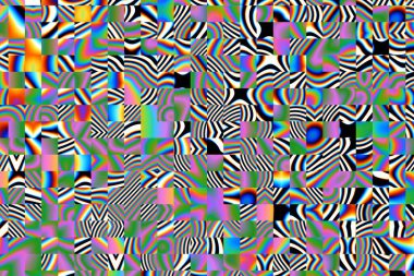 Dijital efektler. Geometrik soyut arkaplan. Renkli desen. Benzersiz bir doku. Şenlik dekorasyonu. Poster, broşür, el ilanı ve kart için yaratıcı grafik tasarımı. Ağ, kumaş ve örtü için arkaplan.