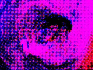 Dijital efektler. Geometrik soyut arkaplan. Renkli desen. Benzersiz bir doku. Şenlik dekorasyonu. Poster, broşür, el ilanı ve kart için yaratıcı grafik tasarımı. Ağ, kumaş ve örtü için arkaplan.