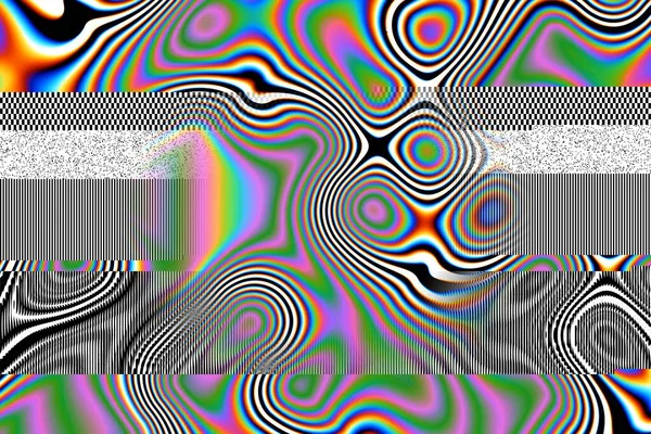 Digitale Effecten Geometrische Abstracte Achtergrond Kleurrijk Patroon Unieke Textuur Feestelijke — Stockfoto
