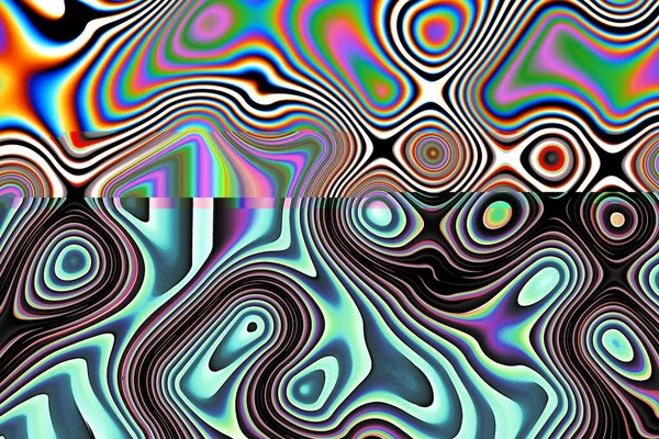 Dijital efektler. Geometrik soyut arkaplan. Renkli desen. Benzersiz bir doku. Şenlik dekorasyonu. Poster, broşür, el ilanı ve kart için yaratıcı grafik tasarımı. Ağ, kumaş ve örtü için arkaplan.