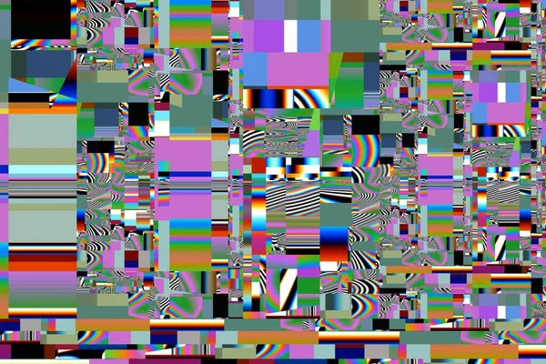 Digitale Effecten Geometrische Abstracte Achtergrond Kleurrijk Patroon Unieke Textuur Feestelijke — Stockfoto