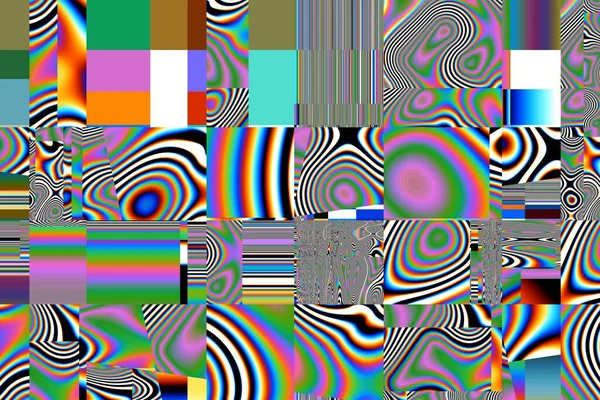 Digitale Effecten Geometrische Abstracte Achtergrond Kleurrijk Patroon Unieke Textuur Feestelijke — Stockfoto