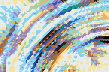 Moda soyut arka plan. Renkli desen. Dijital efektler. Poster, broşür, el ilanı ve kart için yaratıcı grafik tasarımı. Eşsiz duvar kâğıdı. Ağ, kumaş ve not defteri kapağı için arkaplan.