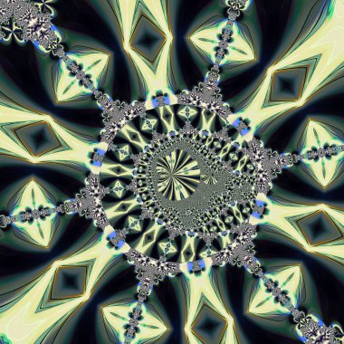 Fraktal soyut arkaplan. Dijital efektler. Şenlik dekorasyonu. Renkli desen. Geometrik doku.