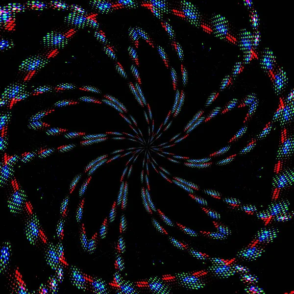 Fractale Abstracte Achtergrond Digitale Effecten Feestelijke Versiering Kleurrijk Patroon Geometrische — Stockfoto