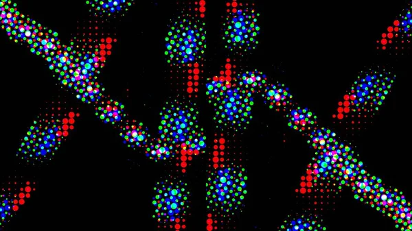 Цифровой Эффект Неоновое Свечение Симметрия Отражение Праздничное Оформление Абстрактный Размытый — стоковое фото