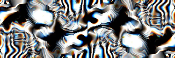 Digitale Effekte Neonglühen Symmetrie Und Reflexion Festliche Dekoration Abstrakter Verschwommener lizenzfreie Stockbilder