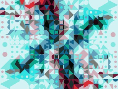 Renkli soyut arka plan. Dijital şablon. Poster, broşür, el ilanı ve kart için yaratıcı grafik tasarımı. Ağ, kumaş ve not defteri kapağı için arkaplan.