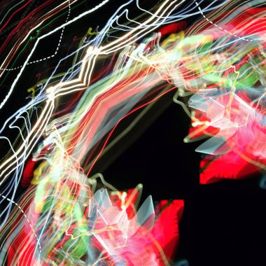 Fraktal soyut arkaplan. Dijital efektler. Şenlik dekorasyonu. Renkli desen. Geometrik doku.