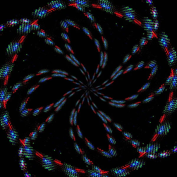 Κλασματικό Αφηρημένο Υπόβαθρο Ψηφιακά Εφέ Γιορτινή Διακόσμηση Πολύχρωμο Μοτίβο Γεωμετρική — Φωτογραφία Αρχείου