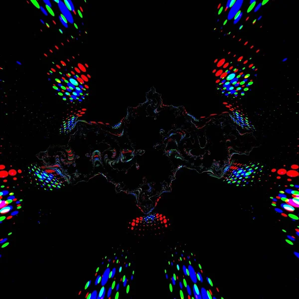 Fraktale Abstrakte Hintergründe Digitale Effekte Festliche Dekoration Buntes Muster Geometrische — Stockfoto