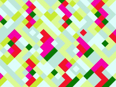 Geometrik soyut arkaplan. Renkli desen. Benzersiz bir doku. Şenlik dekorasyonu. Poster, broşür, el ilanı ve kart için yaratıcı grafik tasarımı. Ağ, kumaş ve örtü için arkaplan.