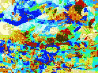 Geometrik soyut arkaplan. Renkli desen. Benzersiz bir doku. Şenlik dekorasyonu. Poster, broşür, el ilanı ve kart için yaratıcı grafik tasarımı. Ağ, kumaş ve örtü için arkaplan.