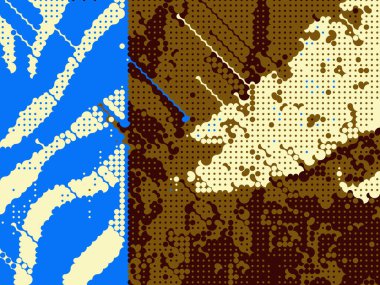 Dijital efektler. Çok renkli soyut arkaplan. Renkli desen. Poster, broşür, el ilanı ve kart için yaratıcı grafik tasarımı. Eşsiz duvar kâğıdı. Ağ, kumaş ve not defteri kapağı için arkaplan.