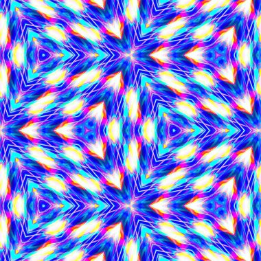 Fraktal soyut arkaplan. Dijital efektler. Şenlik dekorasyonu. Renkli desen. Geometrik doku.