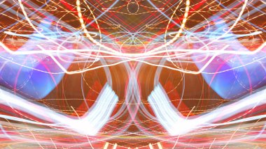 Fraktal soyut arkaplan. Dijital efektler. Şenlik dekorasyonu. Renkli desen. Geometrik doku.