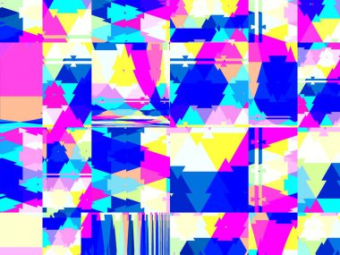 Dijital efektler. Çok renkli soyut arkaplan. Renkli desen. Poster, broşür, el ilanı ve kart için yaratıcı grafik tasarımı. Eşsiz duvar kâğıdı. Ağ, kumaş ve not defteri kapağı için arkaplan.