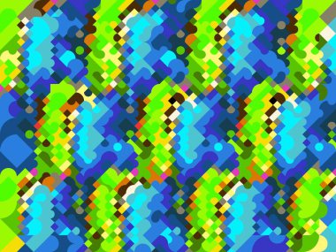 Moda soyut arka plan. Dijital efektler. Geometrik doku. Renkli desen. Poster, broşür, el ilanı ve kart için yaratıcı grafik tasarımı. Benzersiz şehir kamuflajı.