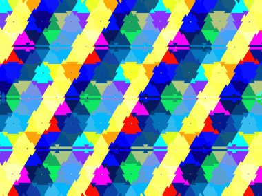 Çok renkli soyut arkaplan. Işık efektleri. Geometrik doku. Renkli desen. Poster, broşür, el ilanı ve kart için yaratıcı grafik tasarımı. Benzersiz şehir kamuflajı.