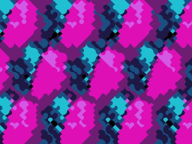 Moda soyut arka plan. Dijital efektler. Geometrik doku. Renkli desen. Poster, broşür, el ilanı ve kart için yaratıcı grafik tasarımı. Benzersiz şehir kamuflajı.