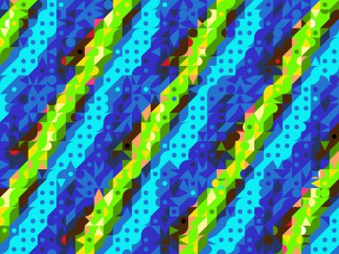 Moda soyut arka plan. Dijital efektler. Geometrik doku. Renkli desen. Poster, broşür, el ilanı ve kart için yaratıcı grafik tasarımı. Benzersiz şehir kamuflajı.