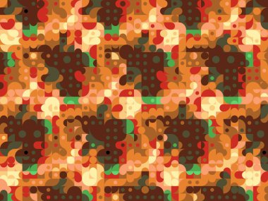 Moda soyut arka plan. Dijital efektler. Geometrik doku. Renkli desen. Poster, broşür, el ilanı ve kart için yaratıcı grafik tasarımı. Benzersiz şehir kamuflajı.