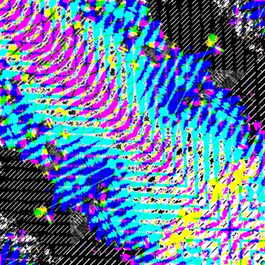 Fraktal soyut arkaplan. Dijital efektler. Şenlik dekorasyonu. Renkli desen. Geometrik doku.